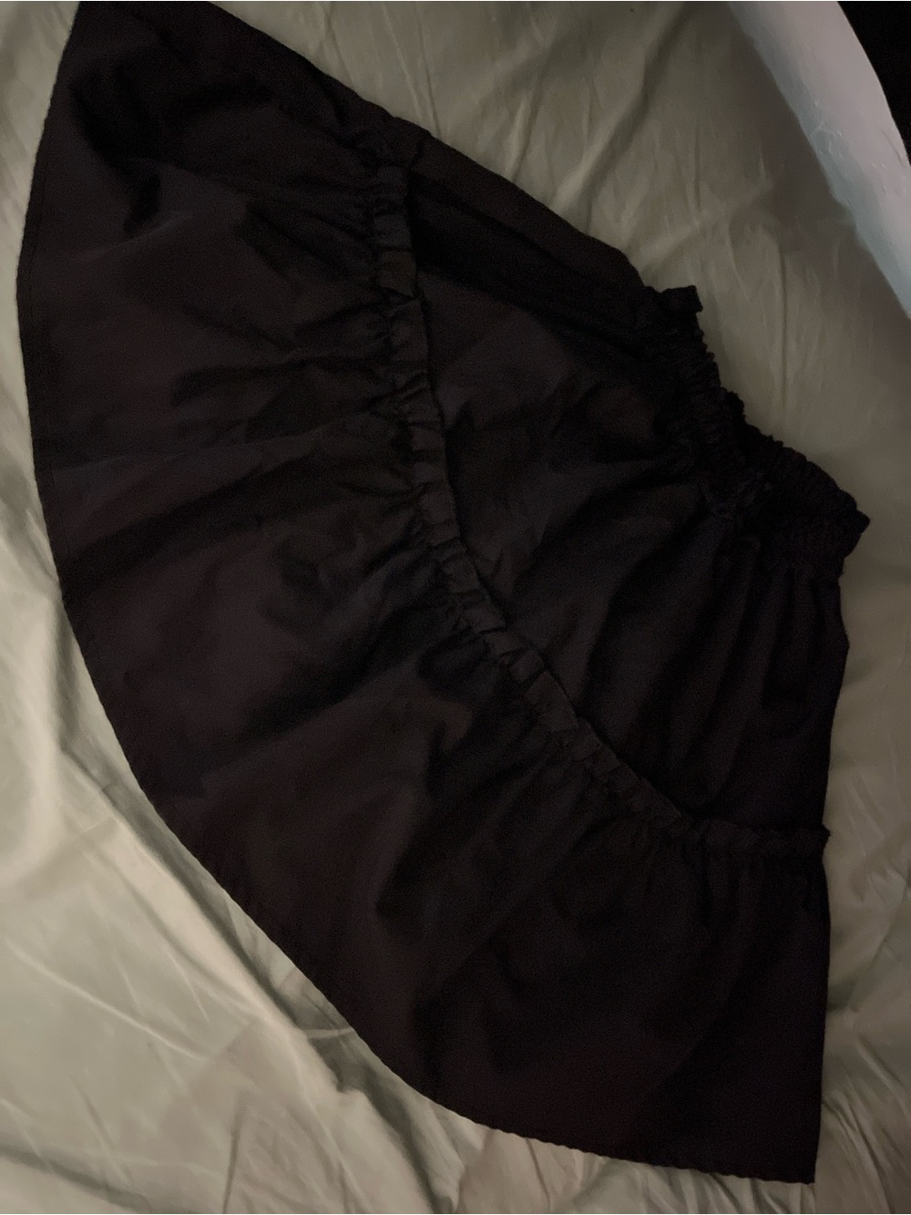 Black Mini Skirt with trim -size S